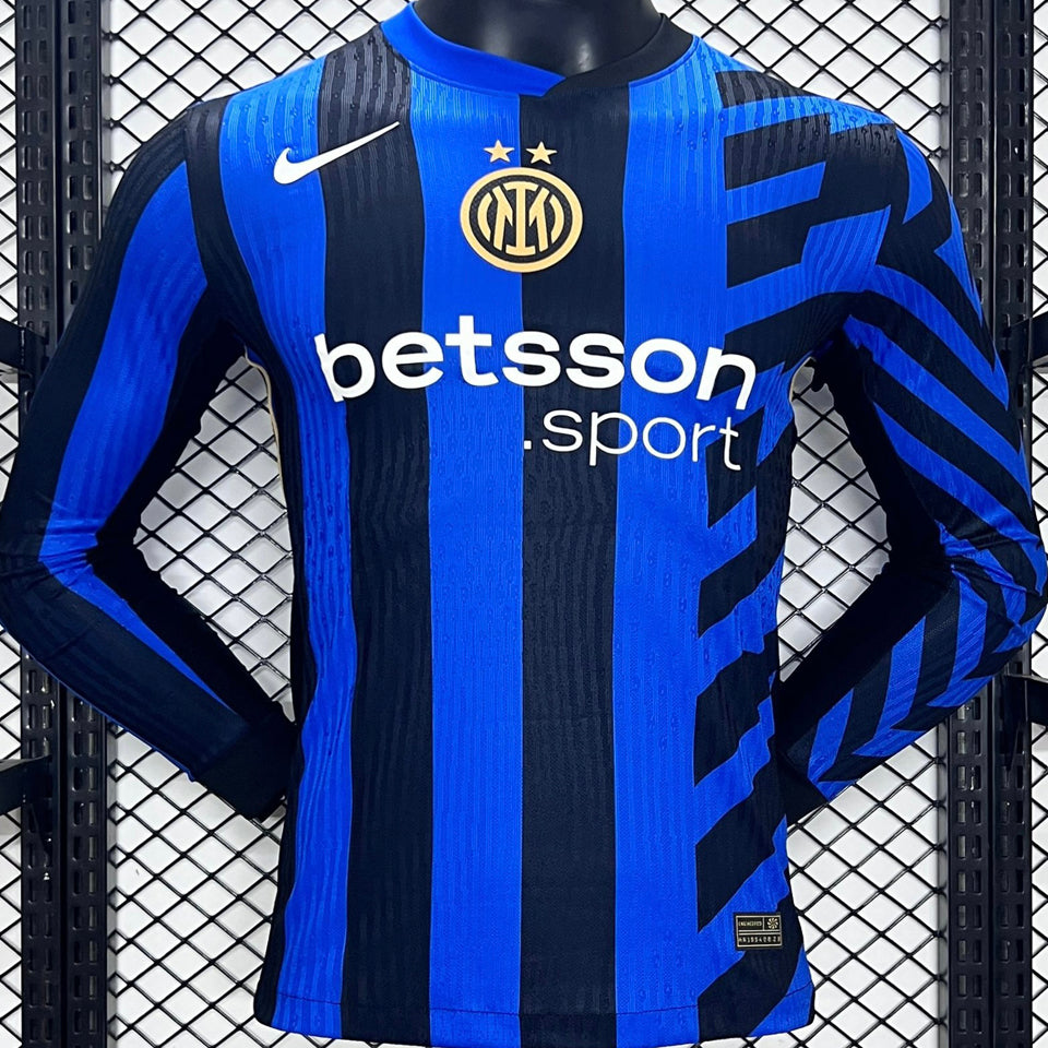 Jersey 2024/25 Inter Milan Local Manga larga Versión Jugador