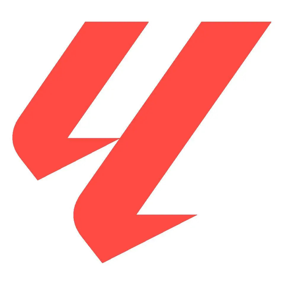 Logo en forma de Y roja, diseño angular, colección La Liga de los mejores jerseys de futbol.