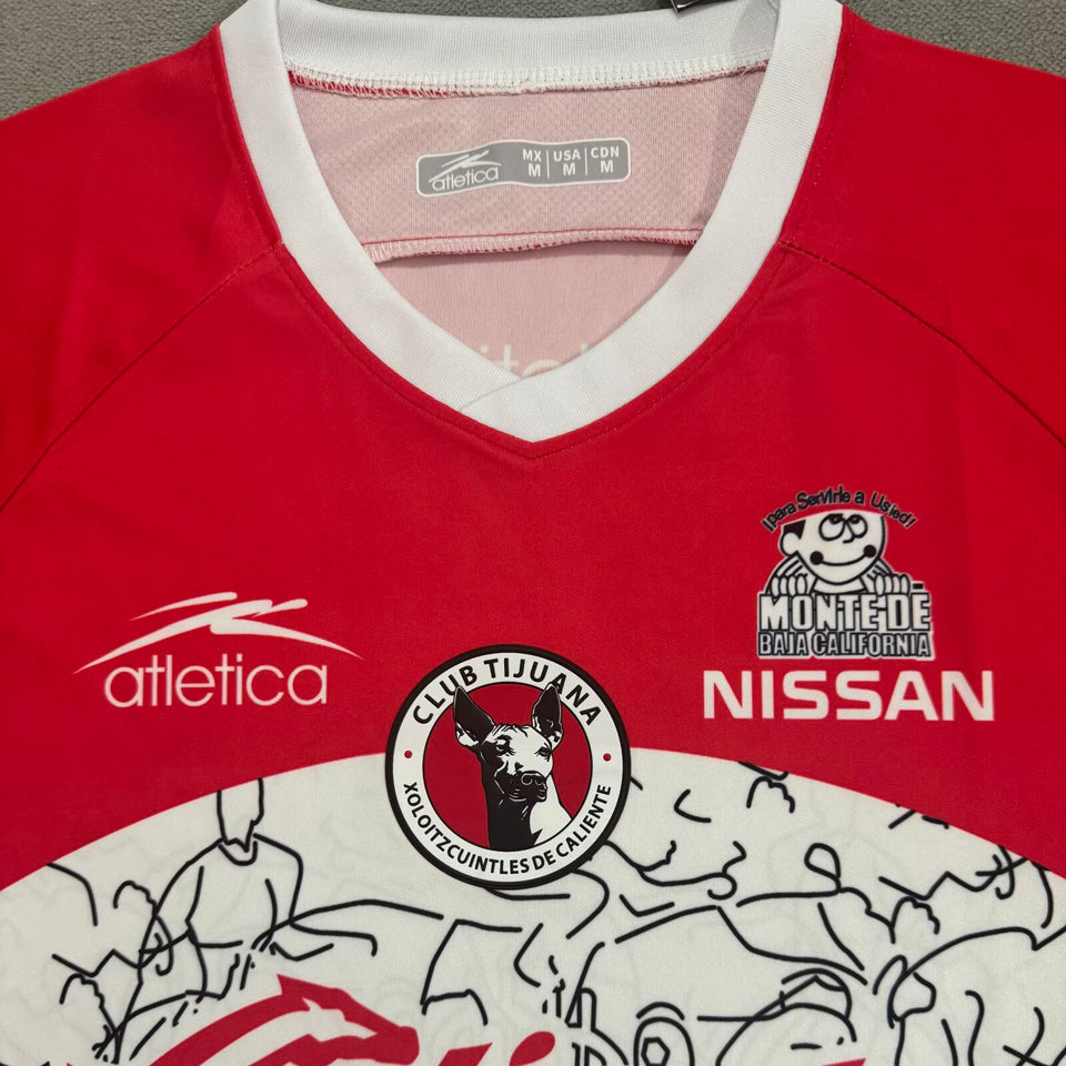 Jersey 2025 Tijuana Especial Manga corta Versión Fan