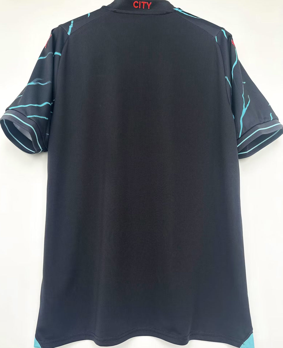 Jersey 2023/24 Manchester City Tercero Manga corta Versión Fan