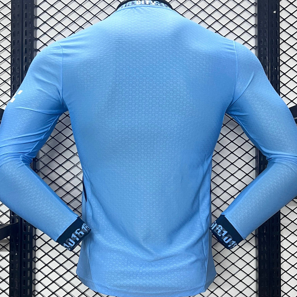 Jersey 2024/25 Manchester City Local Manga larga Versión Jugador