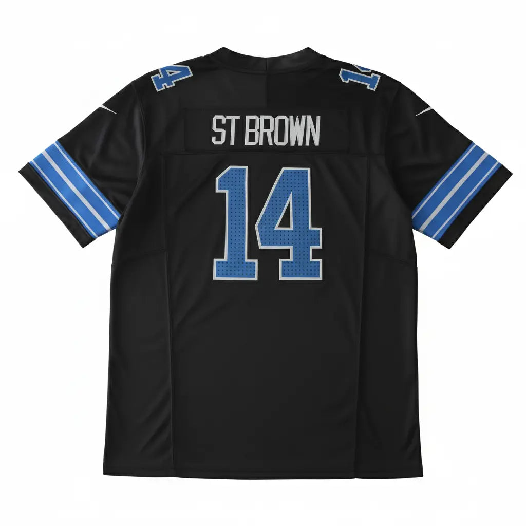 DET Lions Jersey Black Jersify