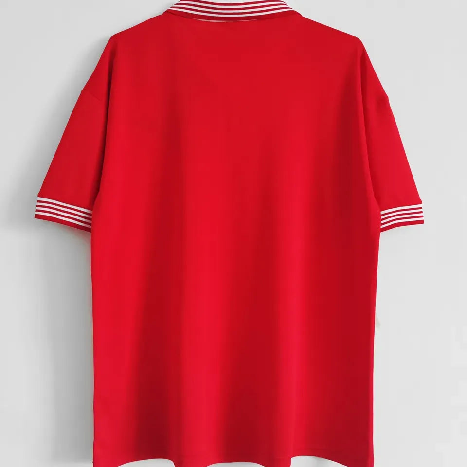 Jersey 1977 Manchester United Local Manga corta Retro