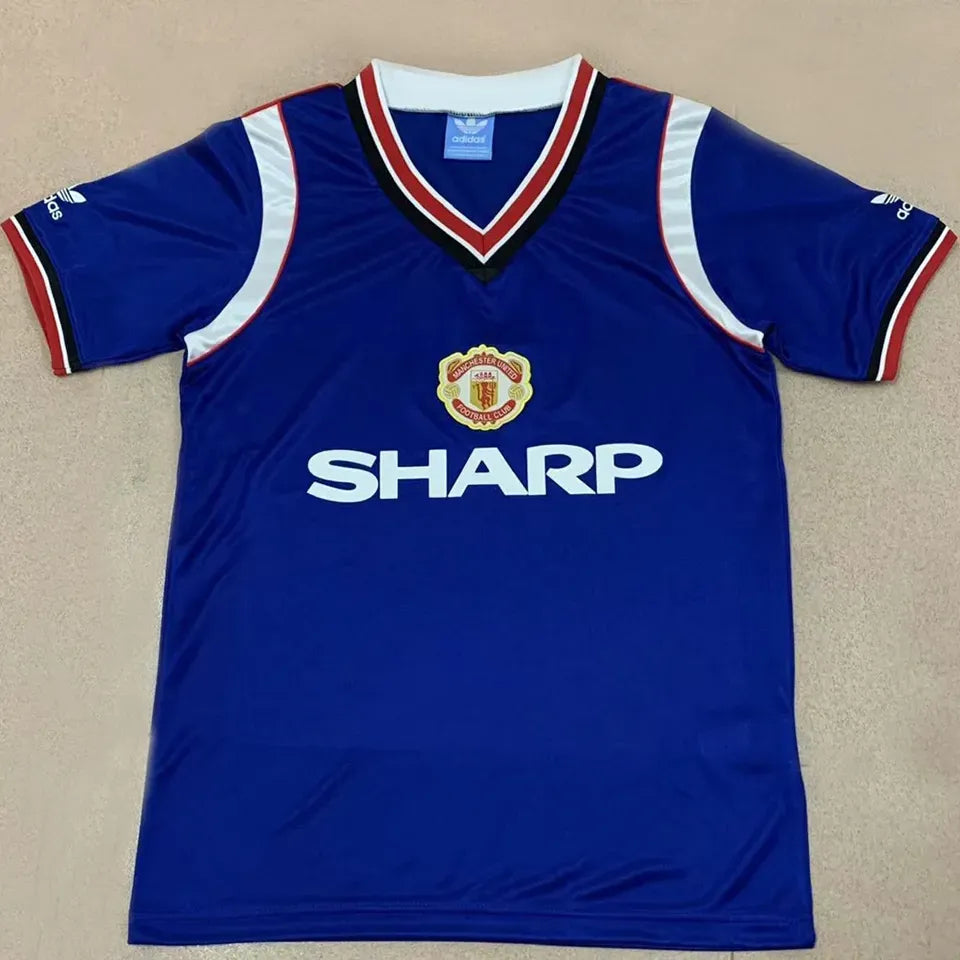 Jersey 1984 Manchester United Visitante Manga corta Retro