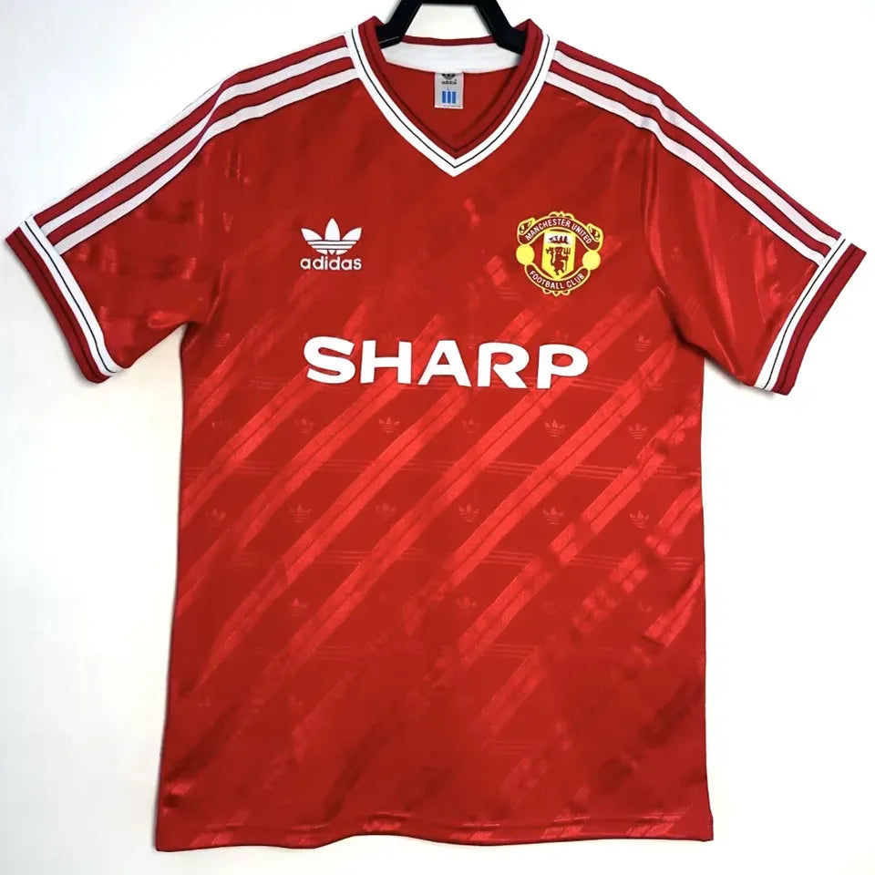 Jersey 1986 Manchester United Local Manga corta Retro