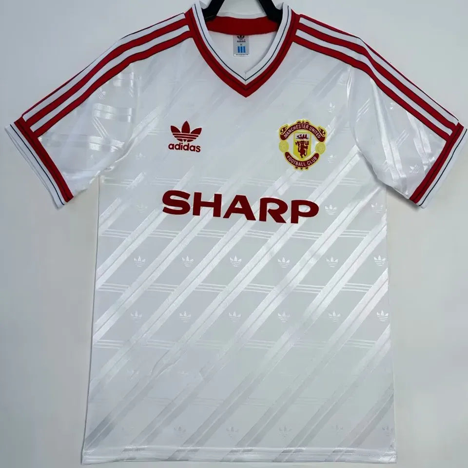 Jersey 1986 Manchester United Visitante Manga corta Retro