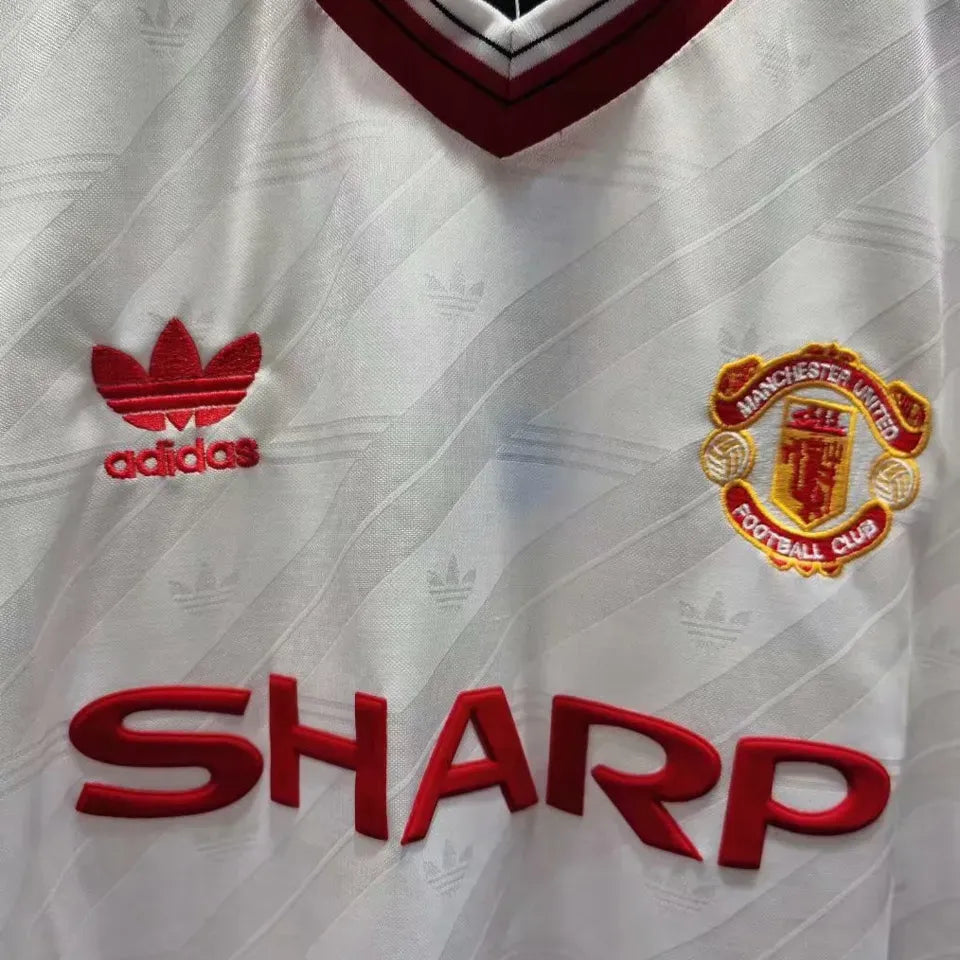 Jersey 1986 Manchester United Visitante Manga larga Retro