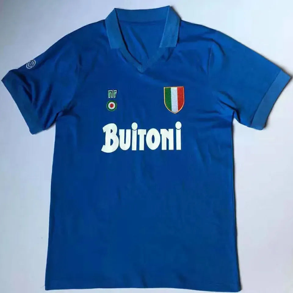 Jersey 1987/88 Napoli Local Manga corta Retro