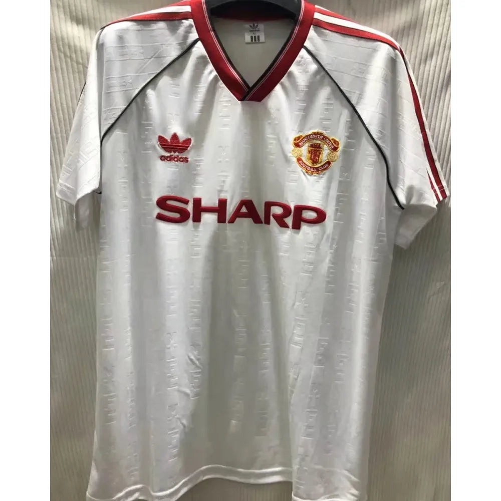 Jersey 1988 Manchester United Visitante Manga corta Retro