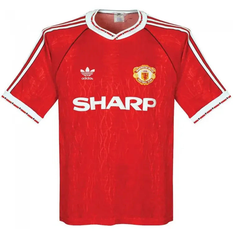 Jersey 1990/92 Manchester United Local Manga corta Retro