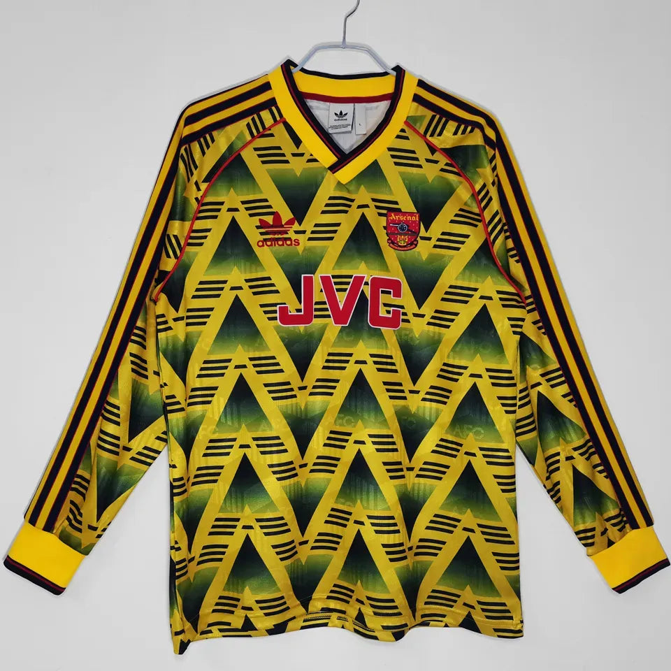 Jersey 1991/93 Arsenal Visitante Manga larga Retro
