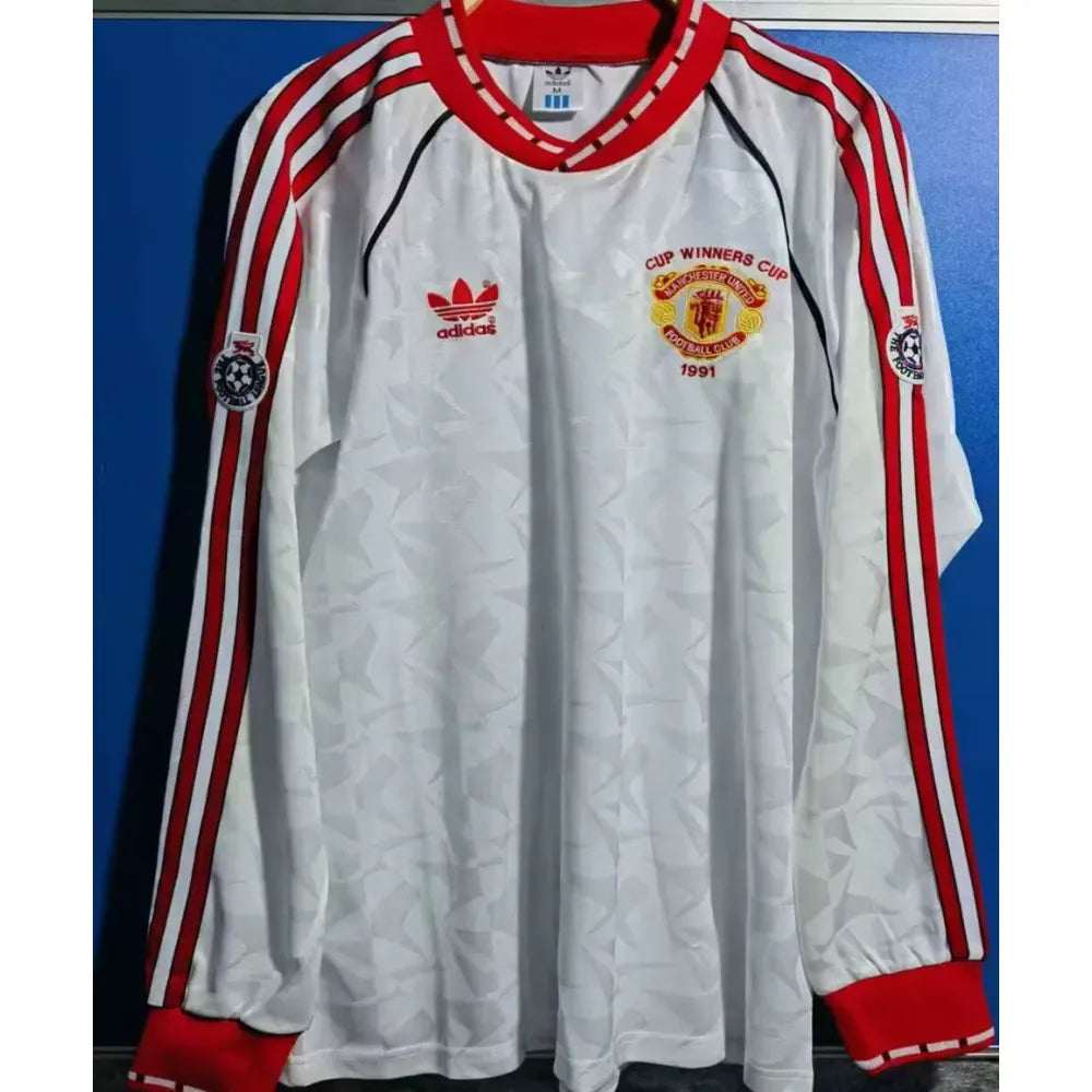 Jersey 1991 Manchester United Especial Manga larga Retro