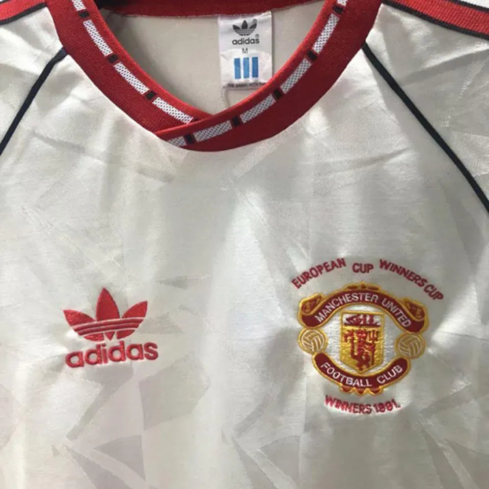 Jersey 1991 Manchester United Visitante Manga corta Retro