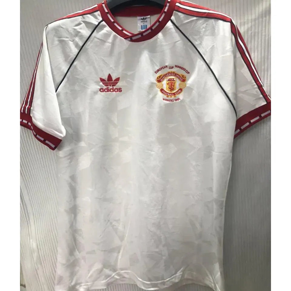 Jersey 1991 Manchester United Visitante Manga corta Retro