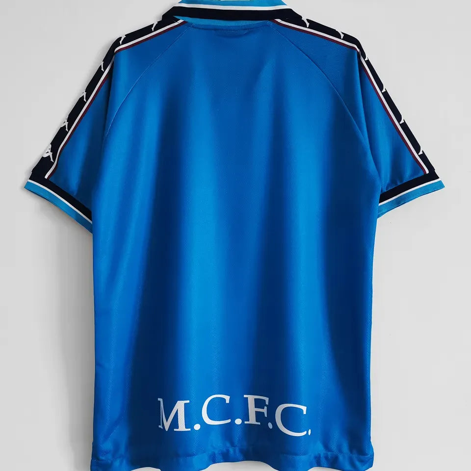 Jersey 1998/99 Manchester City Local Manga corta Retro