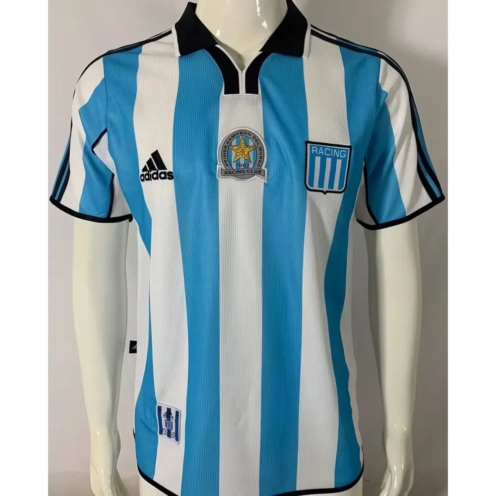 Jersey 2000/01 Racing Local Manga corta Retro