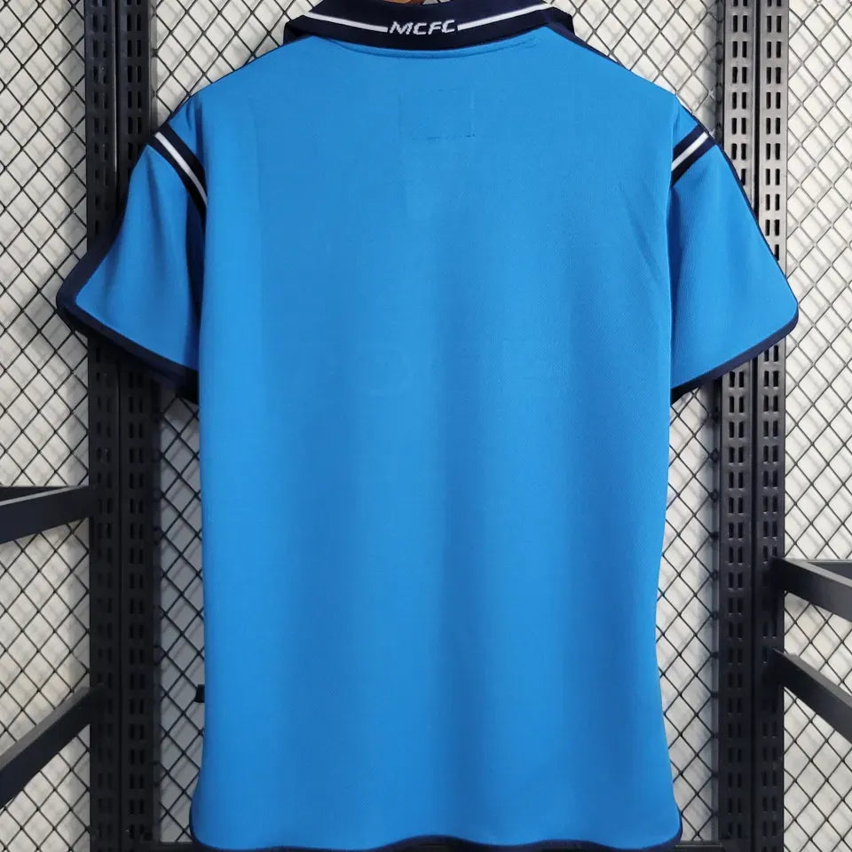 Jersey 2001/02 Manchester City Local Manga corta Retro