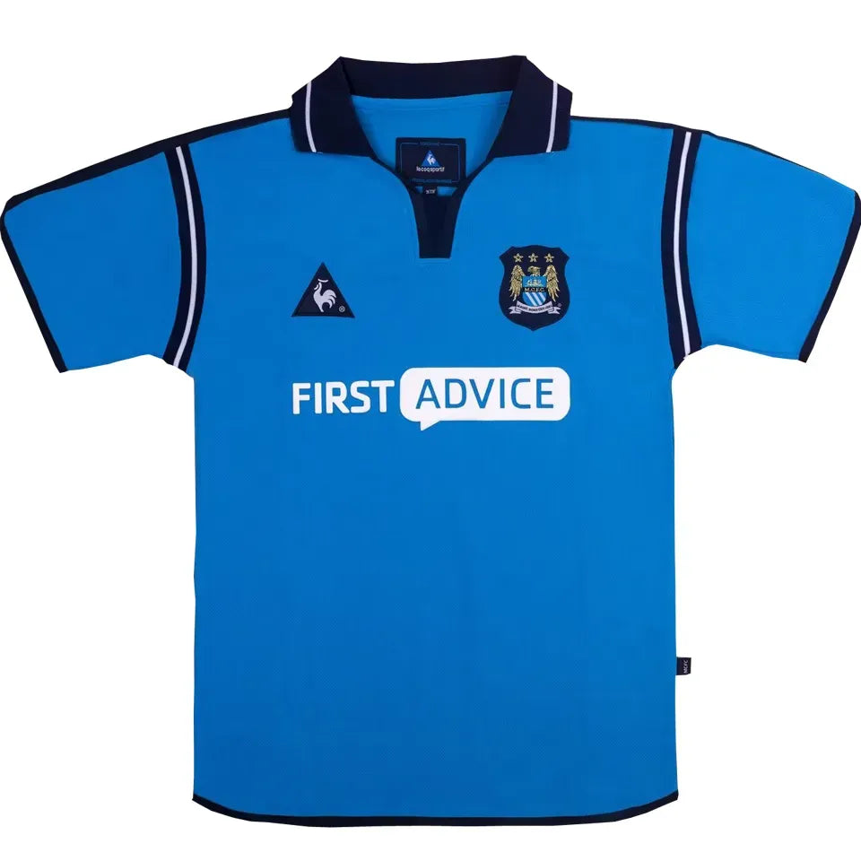 Jersey 2002/03 Manchester City Local Manga corta Retro