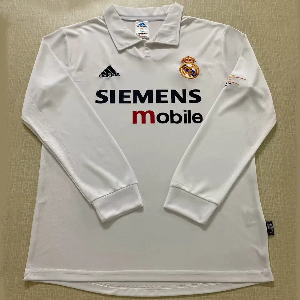 Jersey 2002/03 Real Madrid Local Manga larga Retro