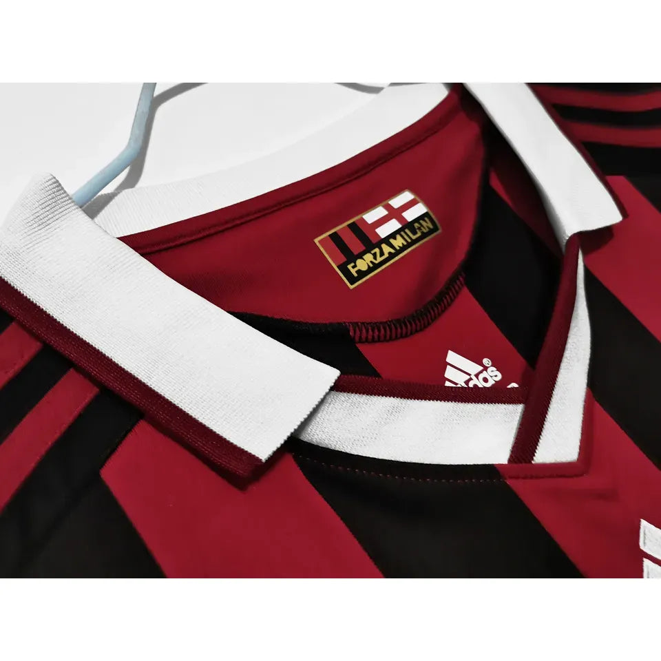Jersey 2009/10 AC Milan Local Manga larga Retro