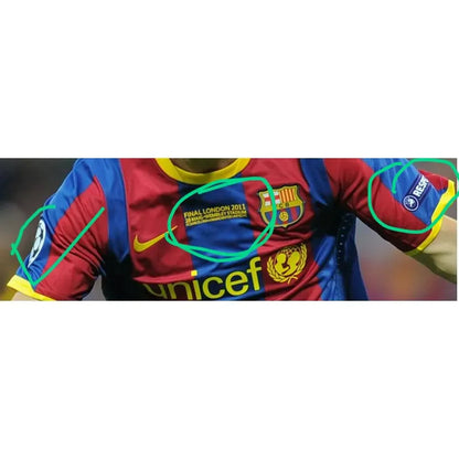 Jersey 2010/11 Barcelona Local Manga corta Retro