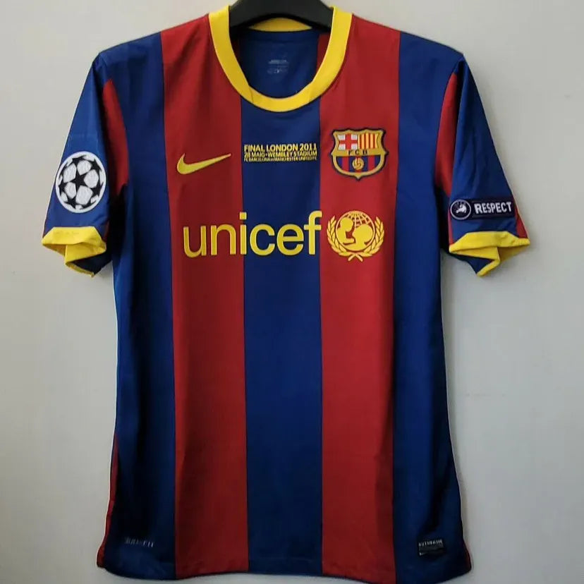 Jersey 2010/11 Barcelona Local Manga corta Retro