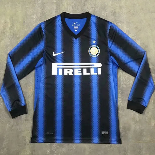 Jersey 2010/11 Inter Milan Local Manga larga Retro