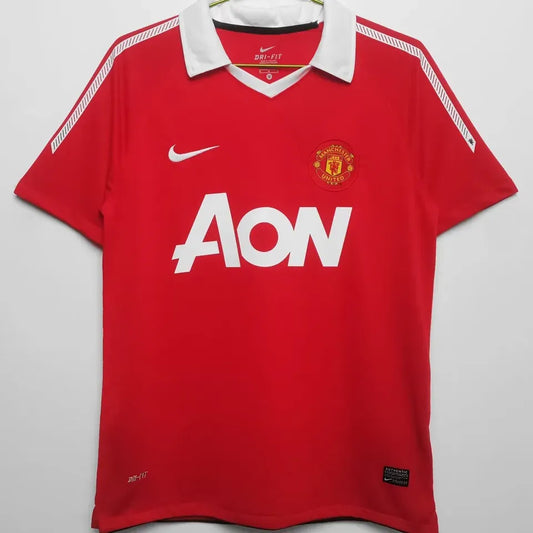 Jersey 2010/11 Manchester United Local Manga corta Retro