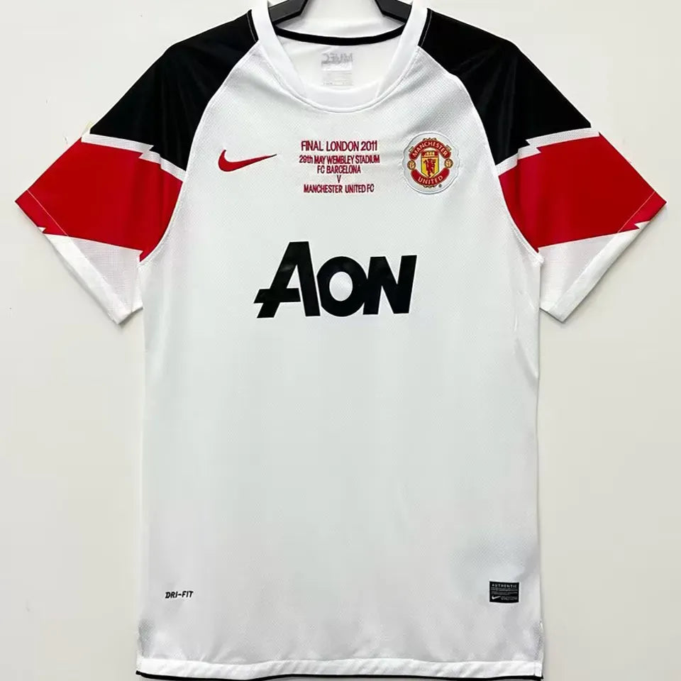 Jersey 2010/11 Manchester United Visitante Manga corta Retro