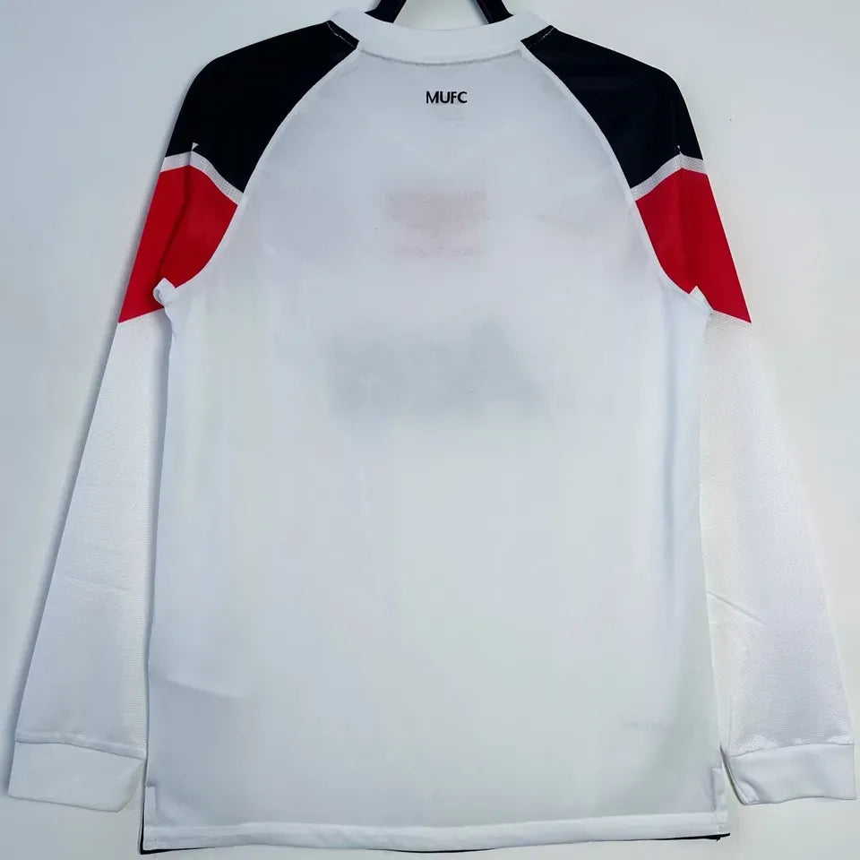 Jersey 2010/11 Manchester United Visitante Manga larga Retro