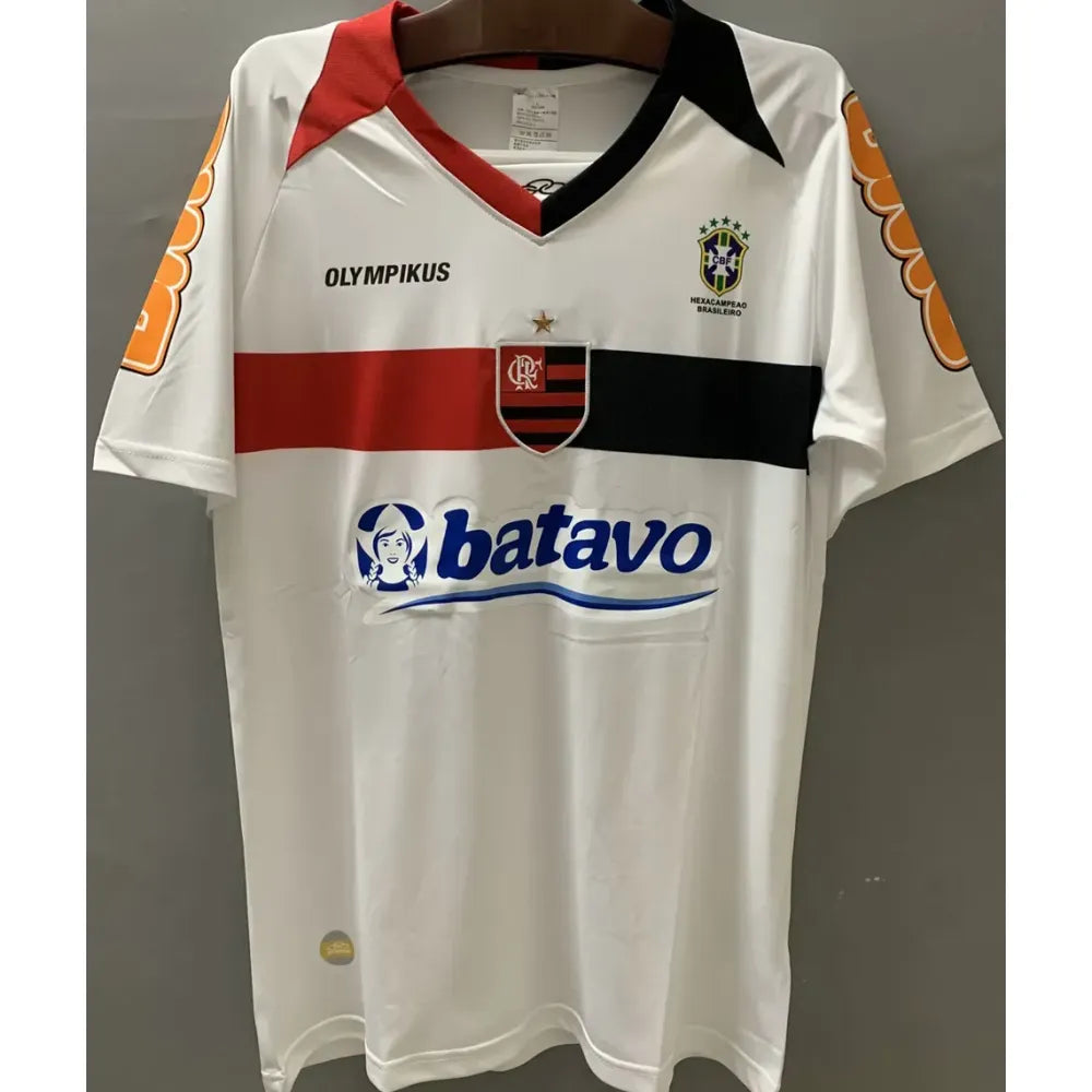 Jersey 2010 Flamengo Visitante Manga corta Retro