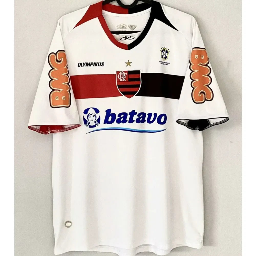 Jersey 2010 Flamengo Visitante Manga corta Retro