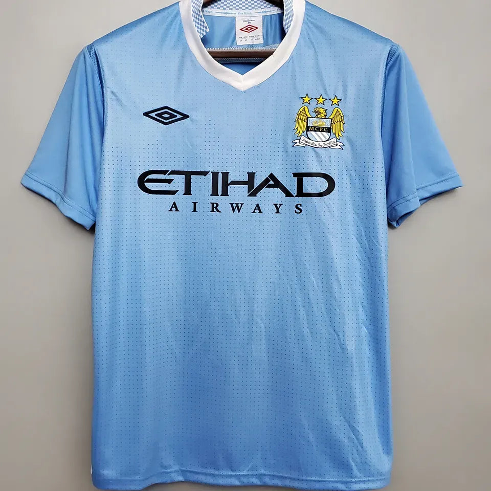 Jersey 2011/12 Manchester City Local Manga corta Retro