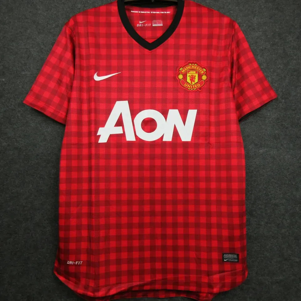 Jersey 2012/13 Manchester United Local Manga corta Retro