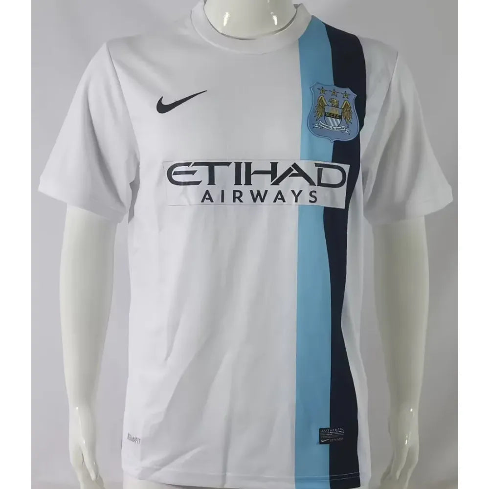 Jersey 2013/14 Manchester City Visitante Manga corta Retro