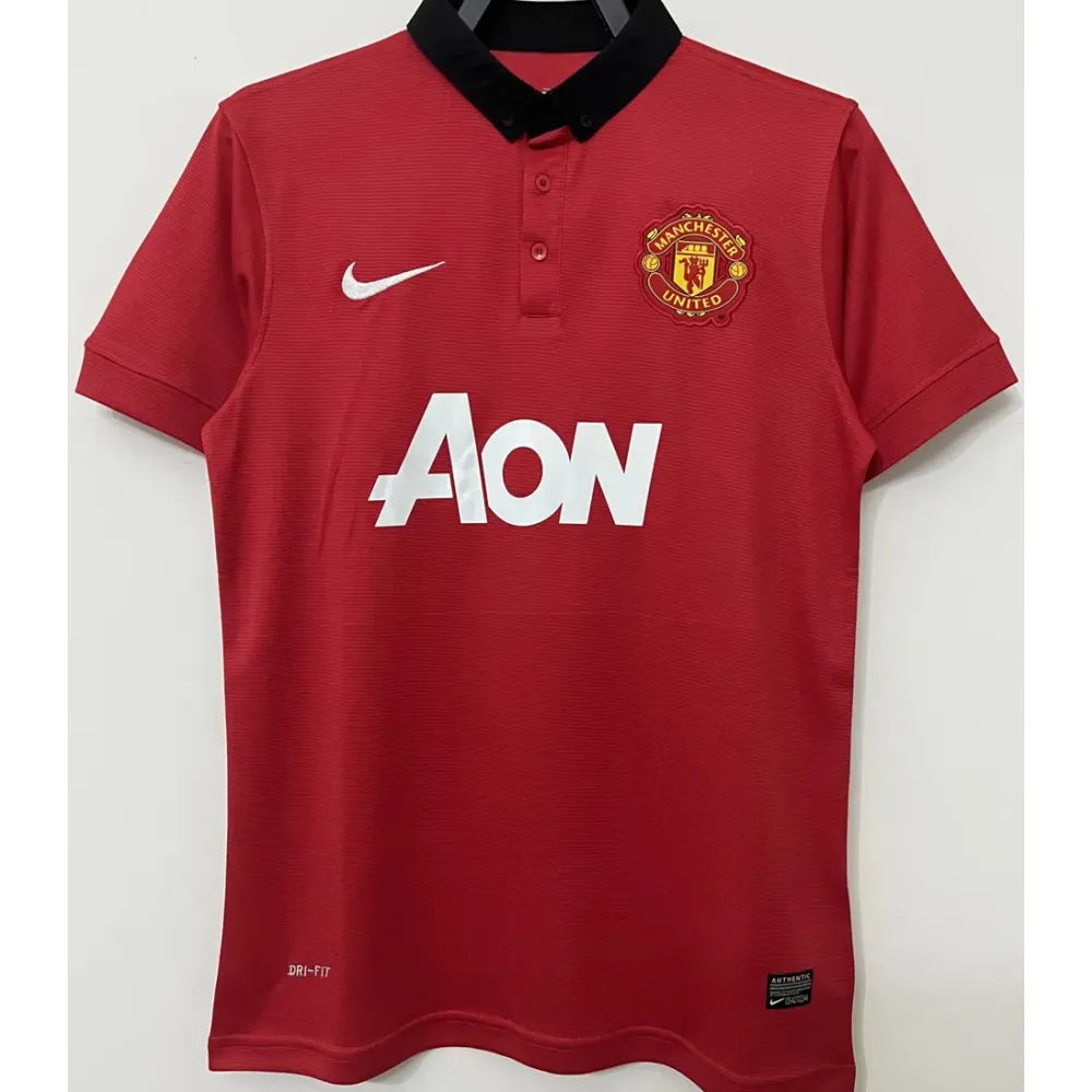 Jersey 2013/14 Manchester United Local Manga corta Retro