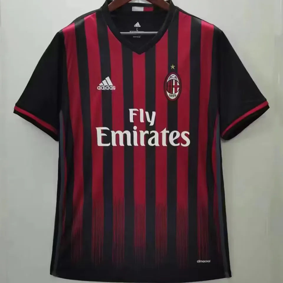 Jersey 2016/17 AC Milan Local Manga corta Retro