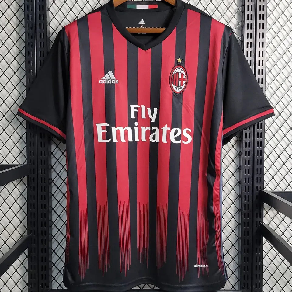 Jersey 2016/17 AC Milan Local Manga corta Retro