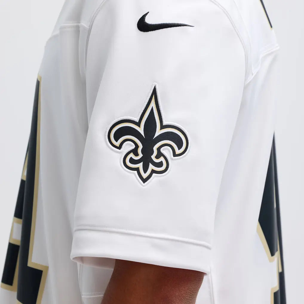 NO Saints Jersey White 2 Jersify