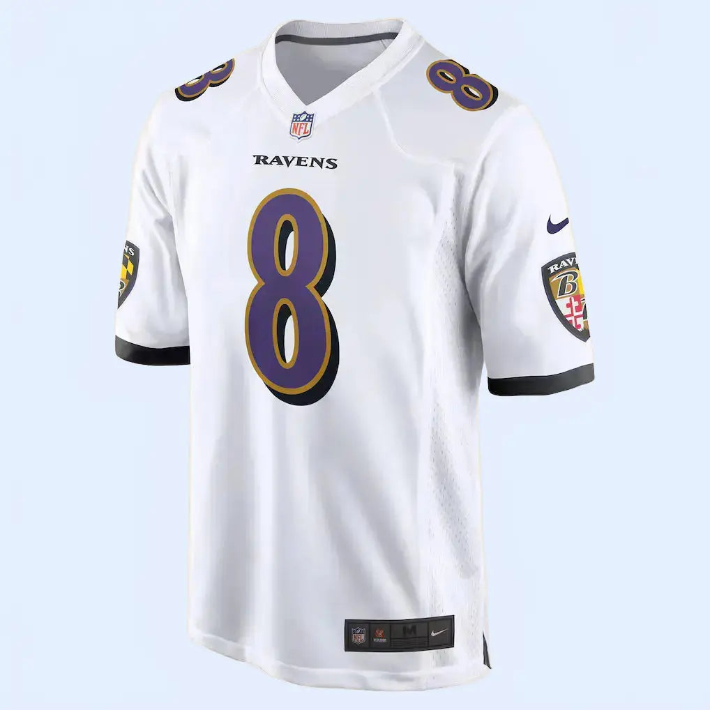 BAL Ravens Jersey White TOUCHDOWN