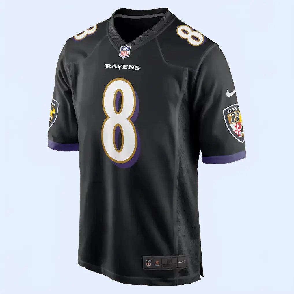 BAL Ravens Jersey Black TOUCHDOWN