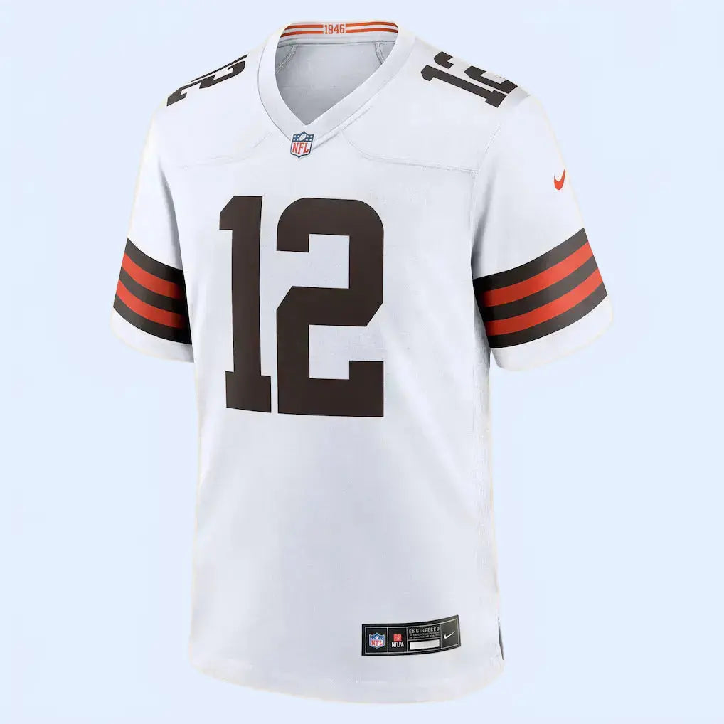 CLE Browns Jersey White Jersify